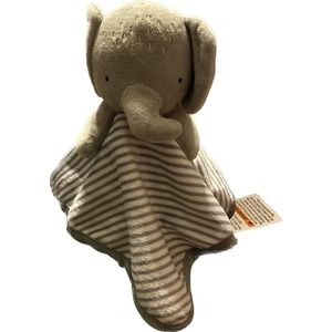 Elephant Lovey Gray and White Stripes Cloud Island Security Blanket Replacement